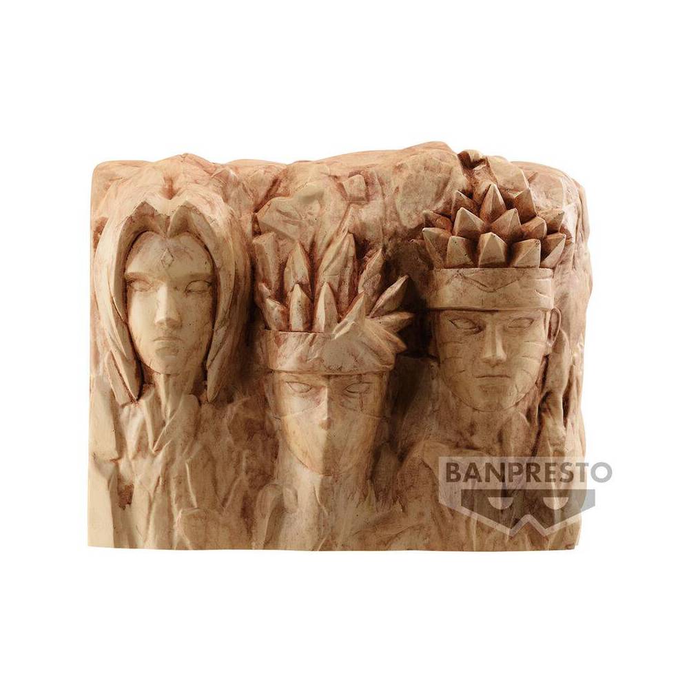 Figura Hokage Rock Naruto Shippuden Banpresto - los cuatro Hokages tallados en piedra